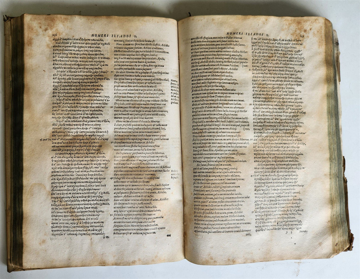 1567 HOMER in GREEK & LATIN FOLIO antique ILIAS ODYSSEA BATRACHOMYOMACHIA HYMNI