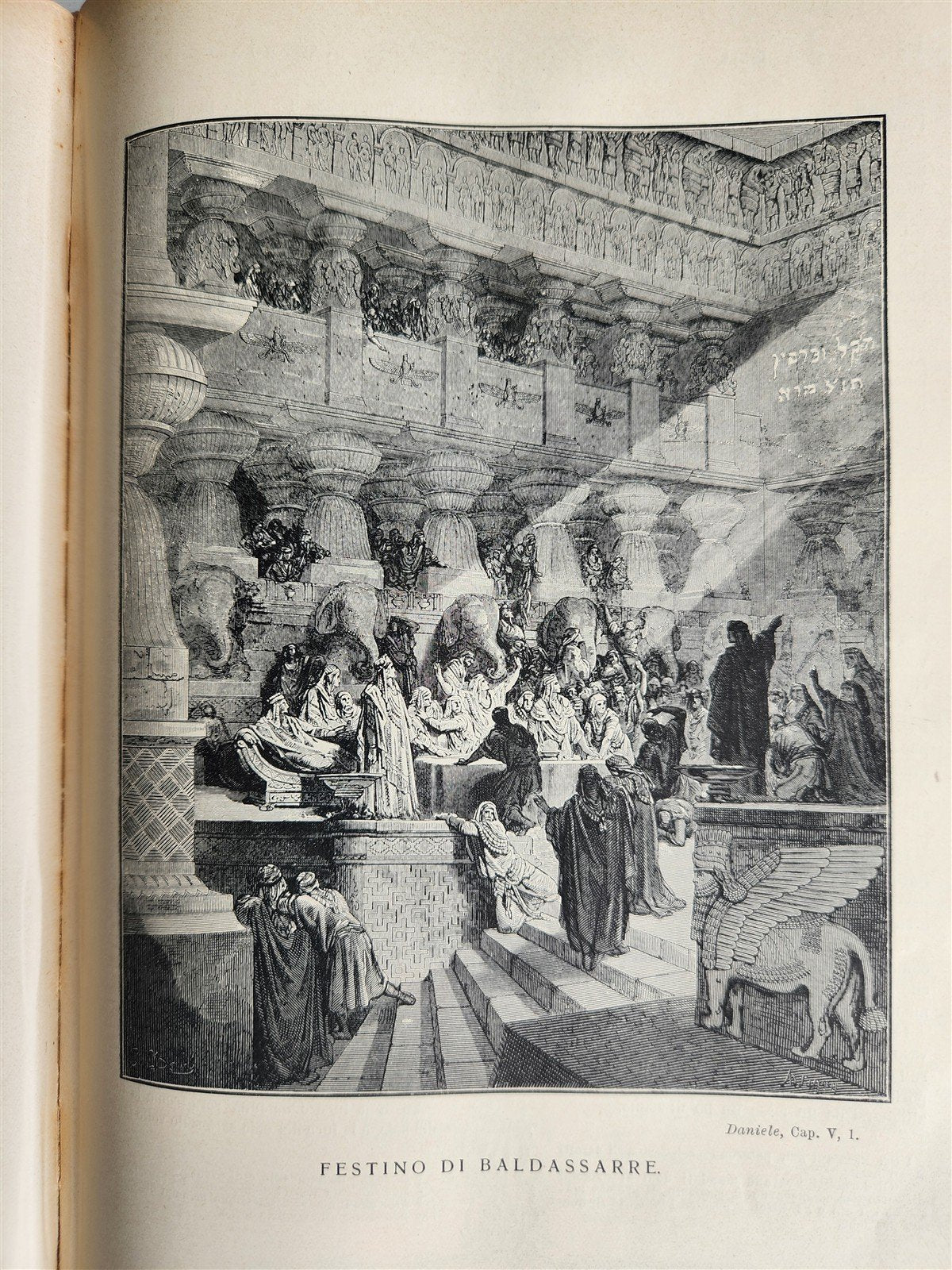 1931 BIBLE in ITALIAN ILLUSTRATED by GUSTAVE DORE antique 2 VOLS LA SACRA BIBBIA