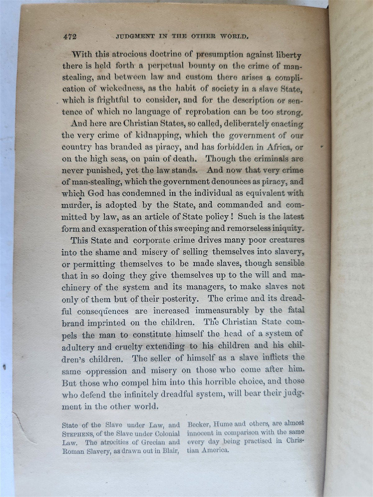 1860 GUILT of SLAVERY & CRIME of SLAVEHOLDING antique AMERICANA