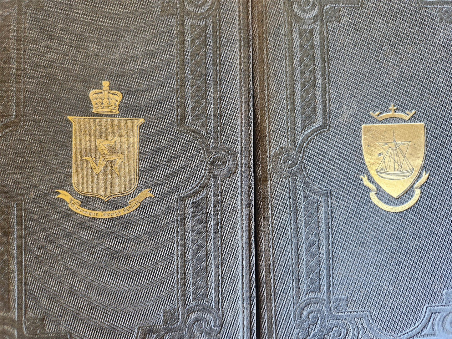 1860 Collection of National Documents relating to the ISLE of MAN antique 3 VOLS