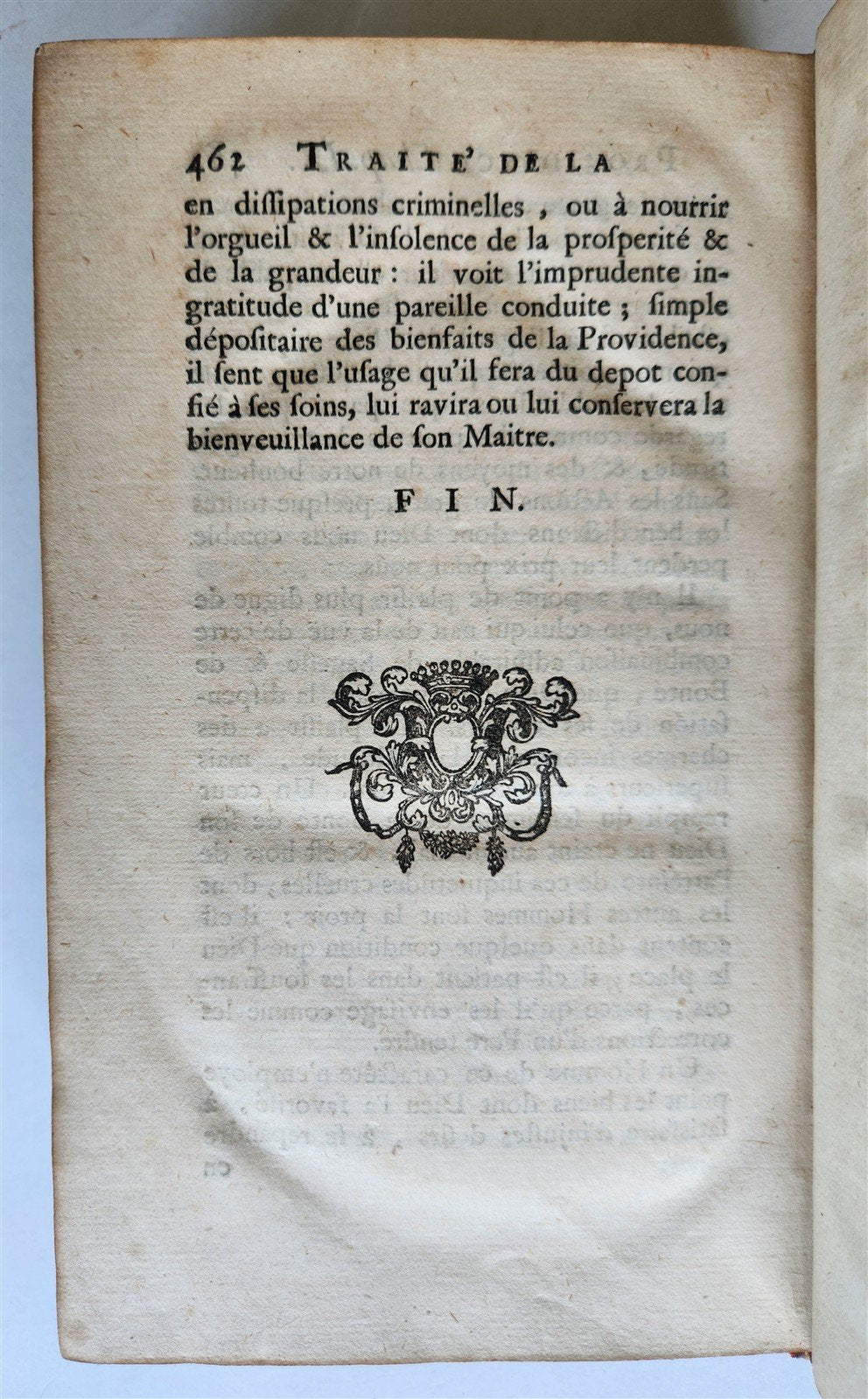 1721 TREATISE on PROVIDENCE in FRENCH antique AMERICANA