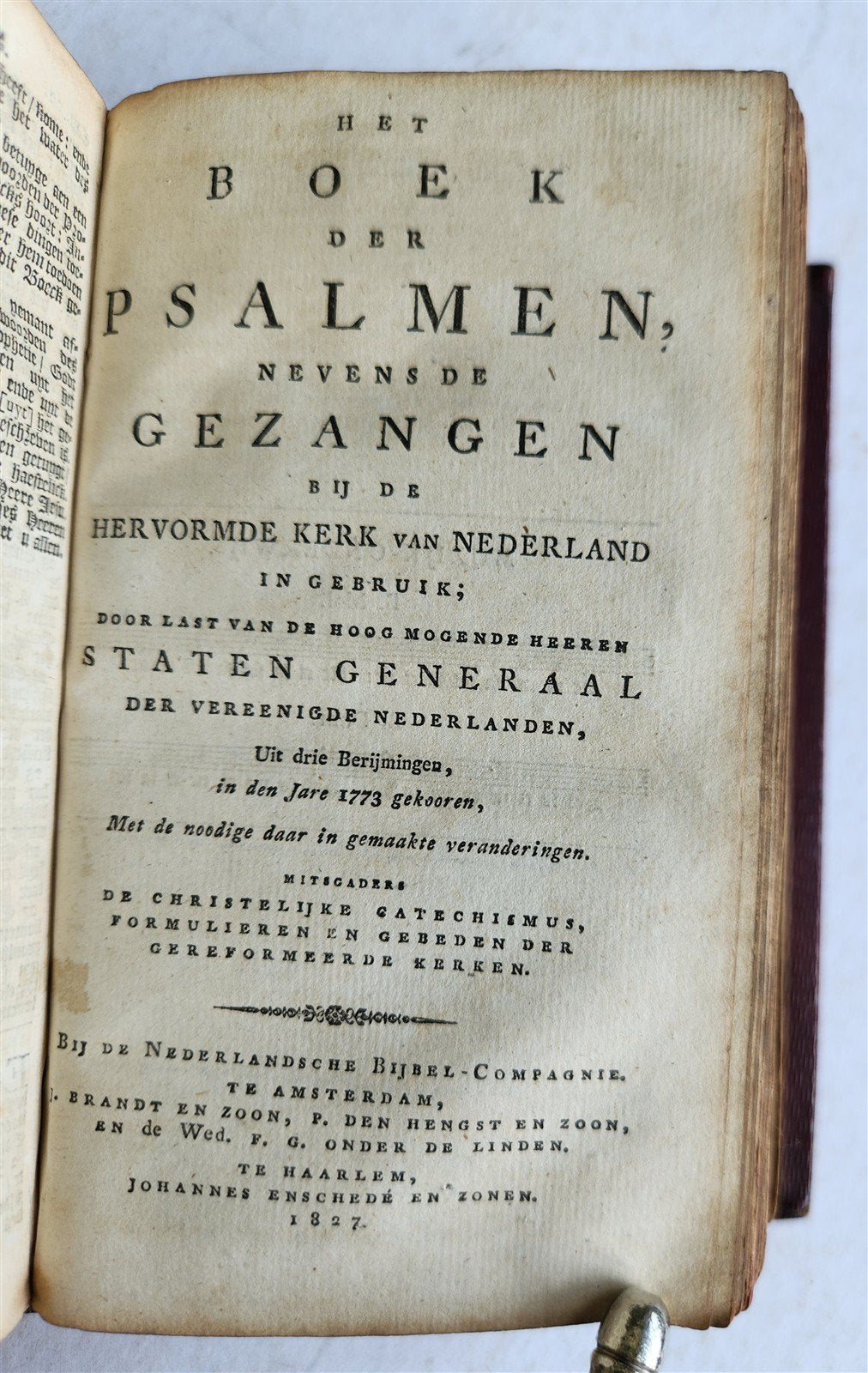 1818 BIBLE in DUTCH NEW TESTAMENT antique FINE BINDING