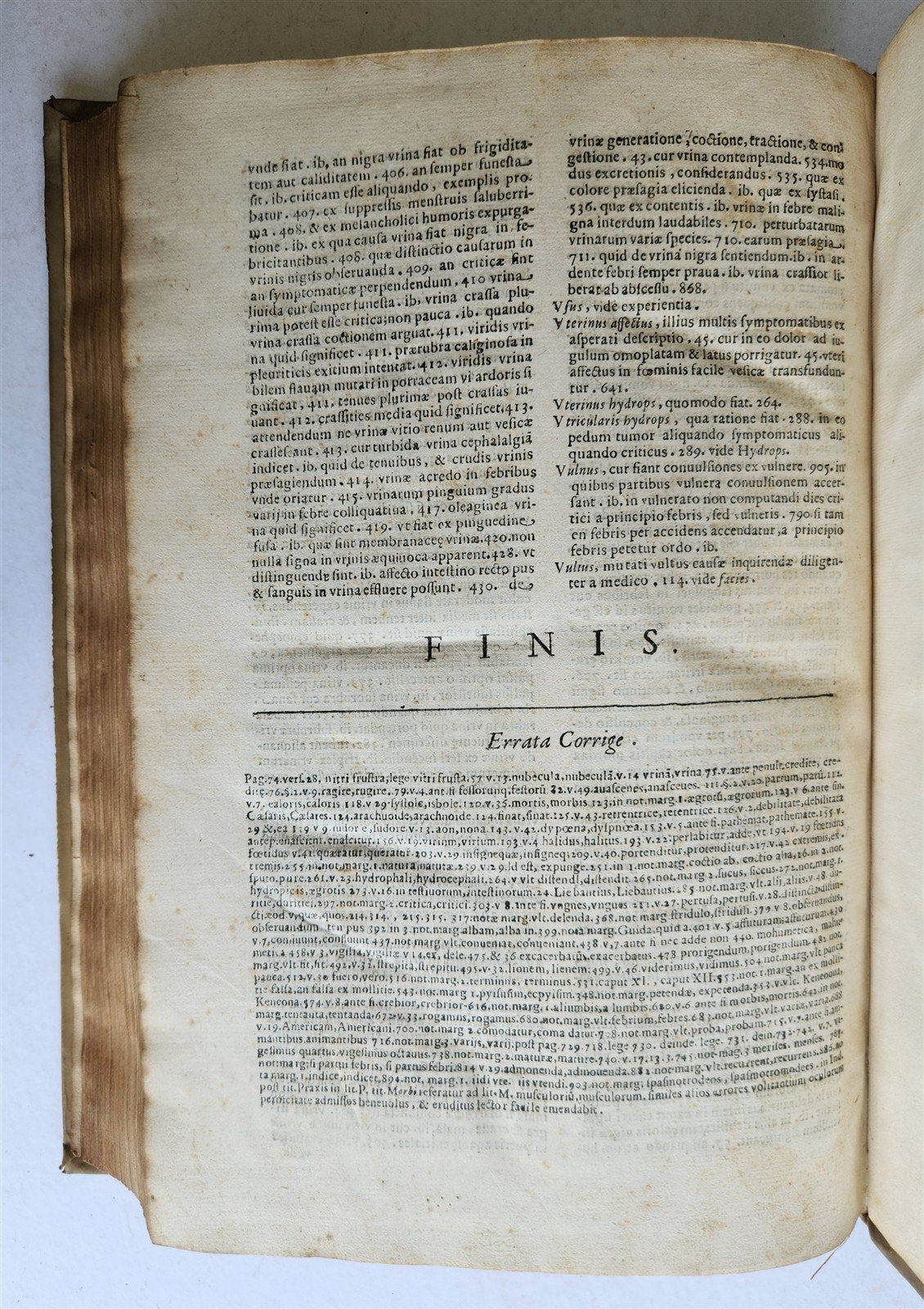 1659 HIPPOCRATES vellum bound folio ANTIQUE APORISMI PROGNOSTICI HIPPOCRATIS