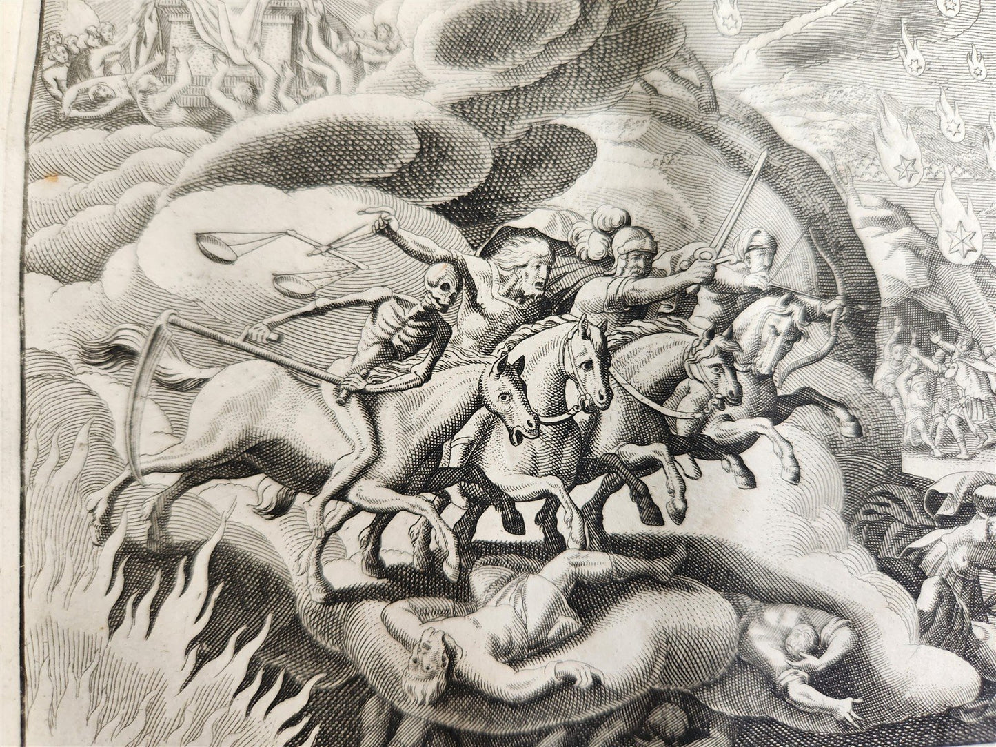 1650 BIBLE FIGURES illustrated by Matthaeus Merian w/ 233 ENGRAVINGS ANTIQUE