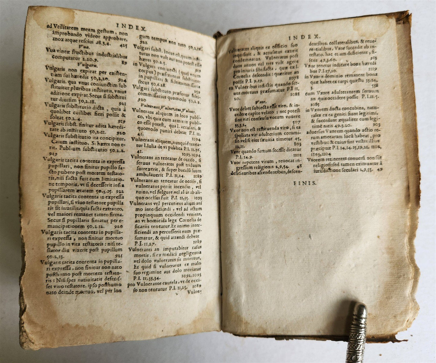 1593 LAW BOOK by Johannes Petrus de Ferrariis ANTIQUE Geneva 16th century