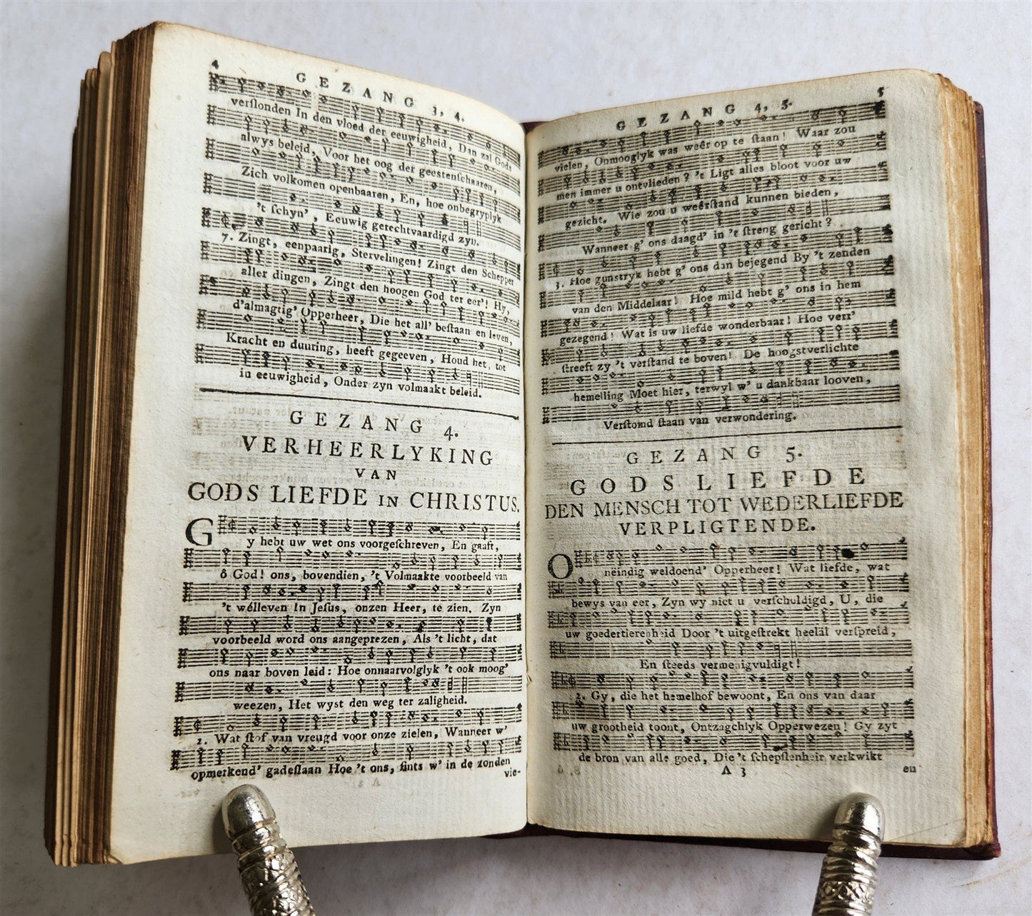 1769 BOOK of PSALMS in DUTCH fine binding ANTIQUE HET BOEK der PSALMEN