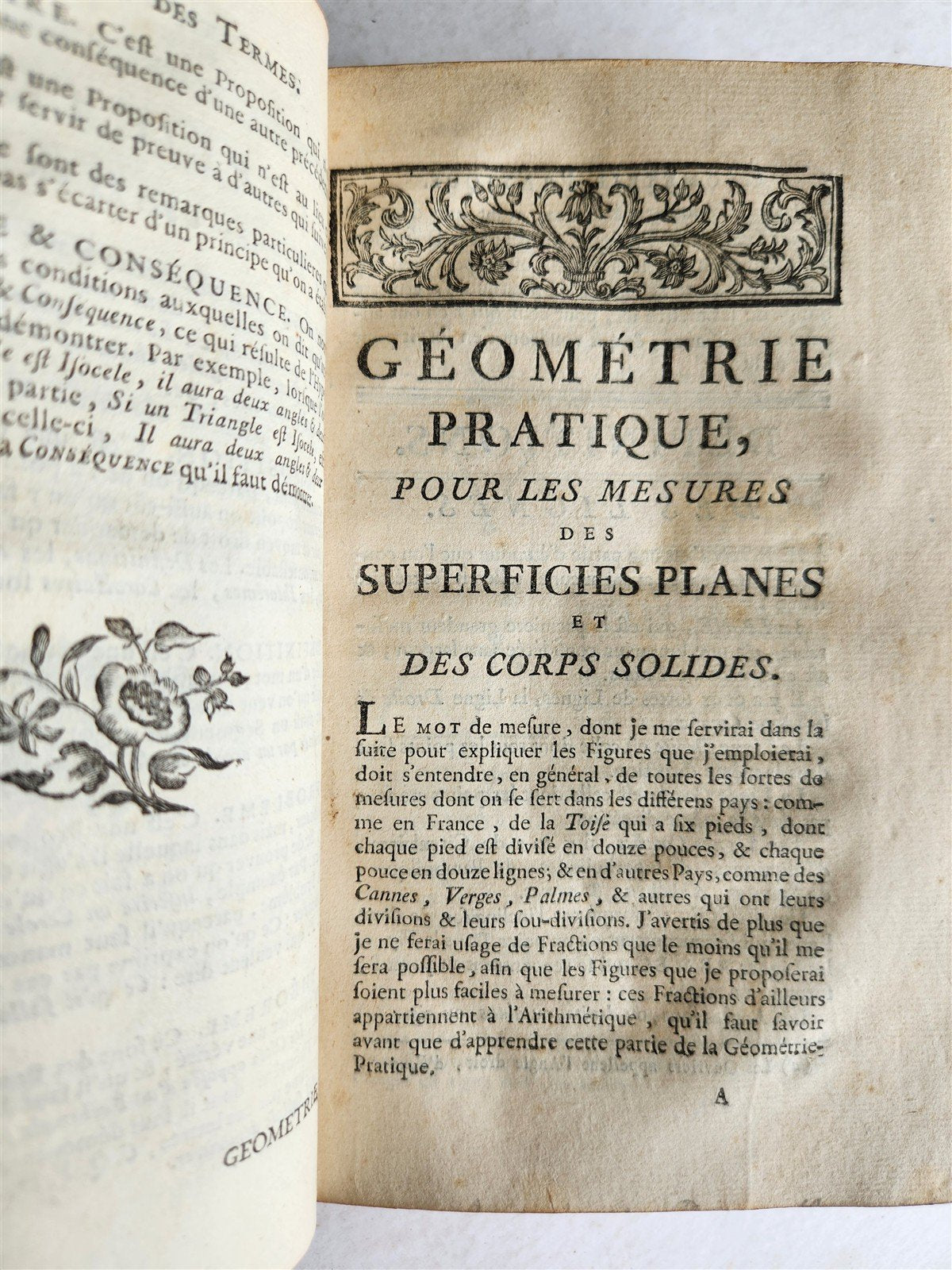 1774 ARCHITECTURE PRATIQUE in FRENCH antique ILLUSTRATED Geometry
