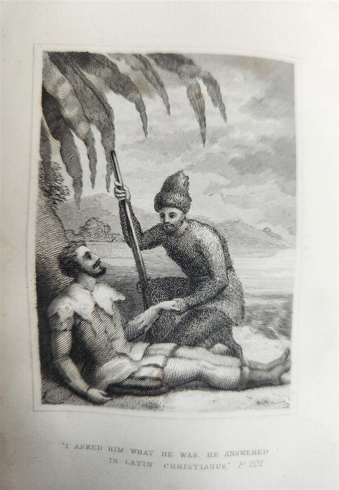 1838 SURPRISING ADVENTURES of ROBINSON CRUSOE antique ILLUSTRATED English