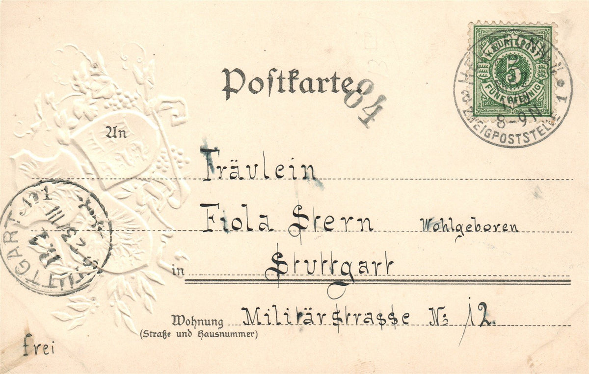 GERMANY HEILBRONN ANTIQUE POSTCARD