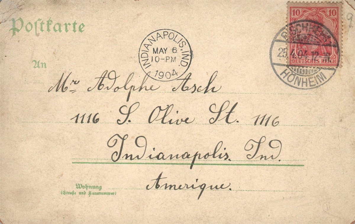 GERMANY BISCHHEIM ANTIQUE POSTCARD