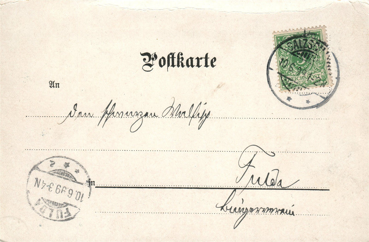 GERMANY BAD SALSZCHLIRF ANTIQUE POSTCARD