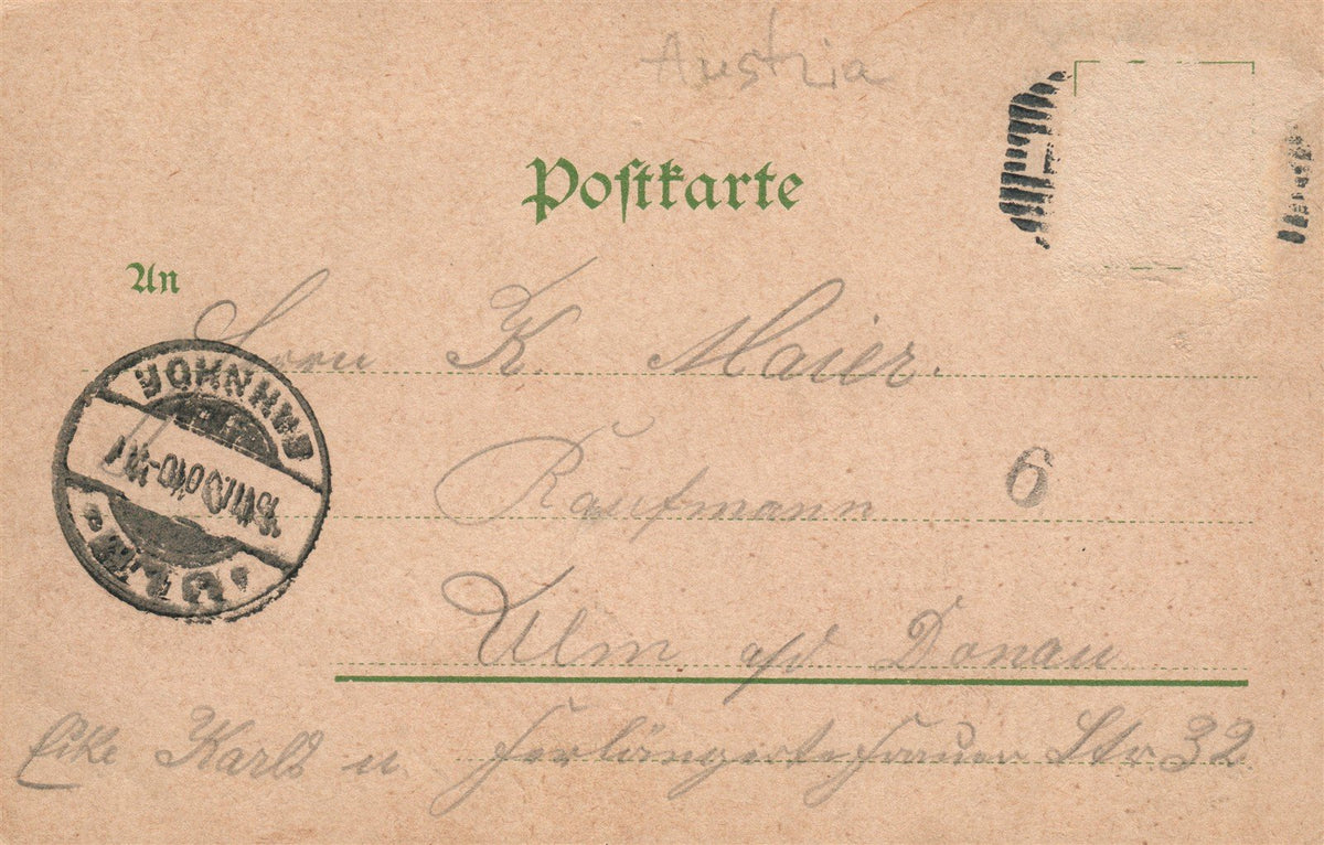 AUSTRIA BREGENZ ANTIQUE POSTCARD