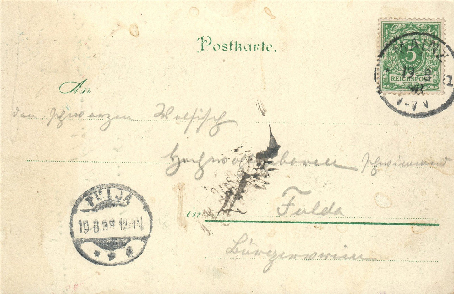 GERMANY GRUSSE AUS DER FERNE! ANTIQUE POSTCARD