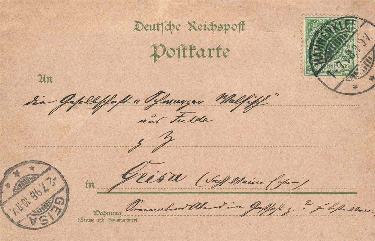 GERMANY GRUSS AUS HAHNENKLEE ANTIQUE POSTCARD