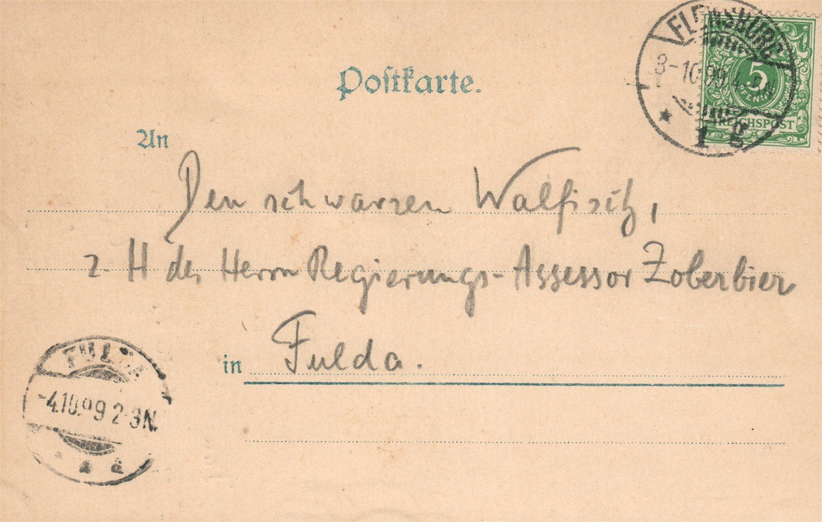 GERMANY FLENSBURG ANTIQUE POSTCARD