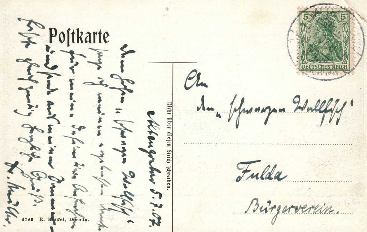 GERMANY TRUPPEN-UBUNGSPLATZ ALTENGRABOW CASINO ANTIQUE POSTCARD