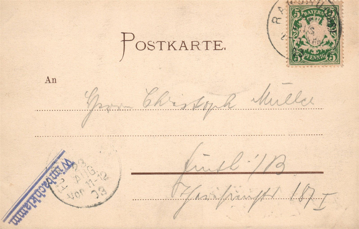 GERMANY RAMSAU ANTIQUE POSTCARD