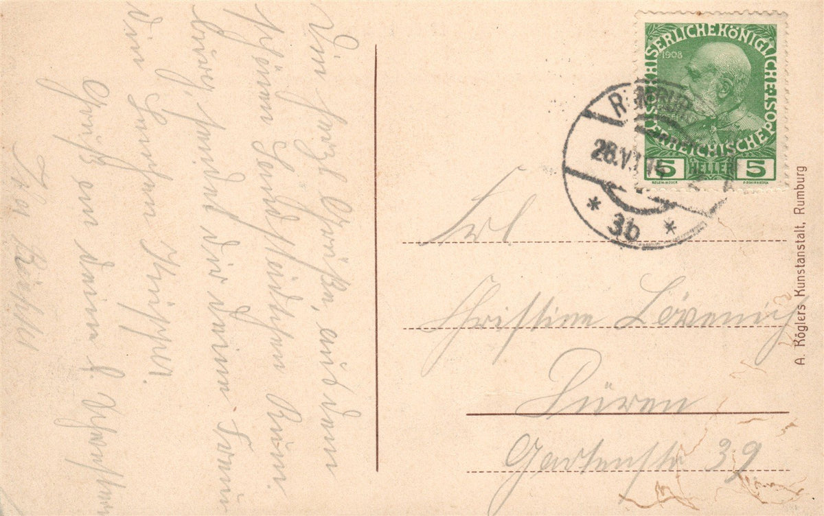 GERMANY RUMBURG - ALOISBURG ANTIQUE POSTCARD