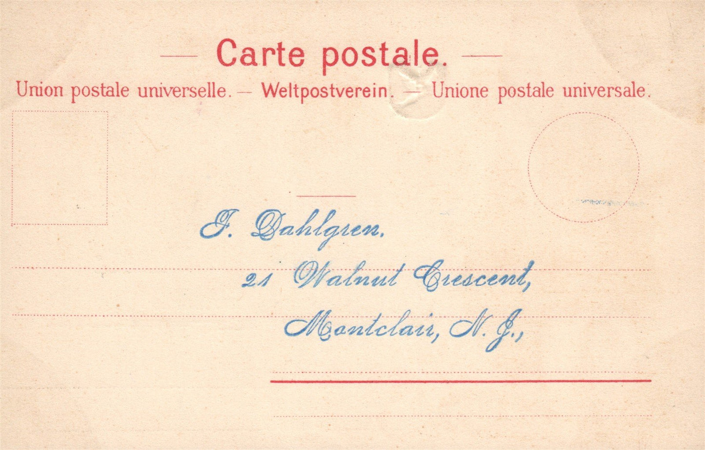SWITZERLAND BASEL ANTIQUE POSTCARD