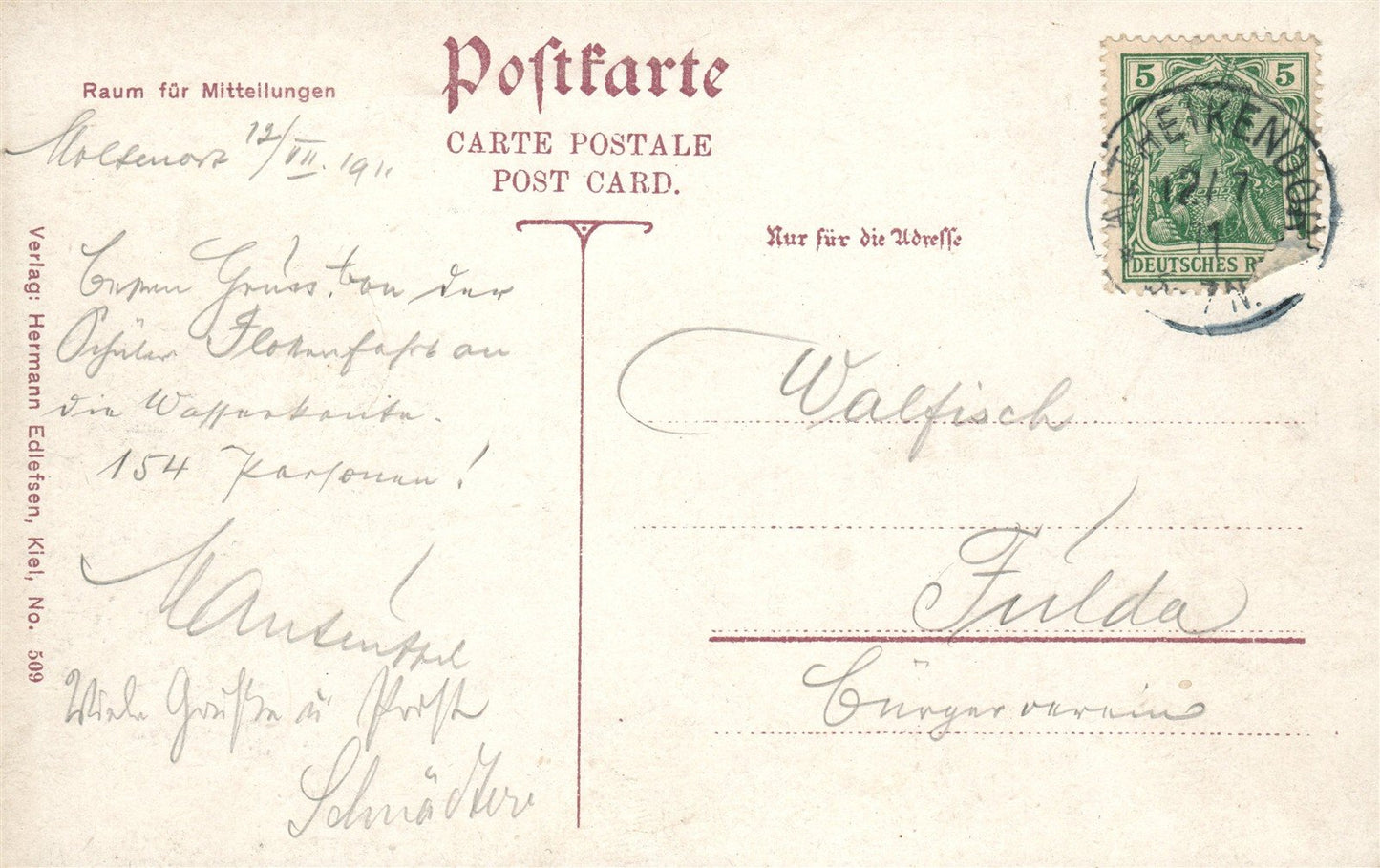 GERMANY OSTSEEBAD MOLTENORT ANTIQUE POSTCARD