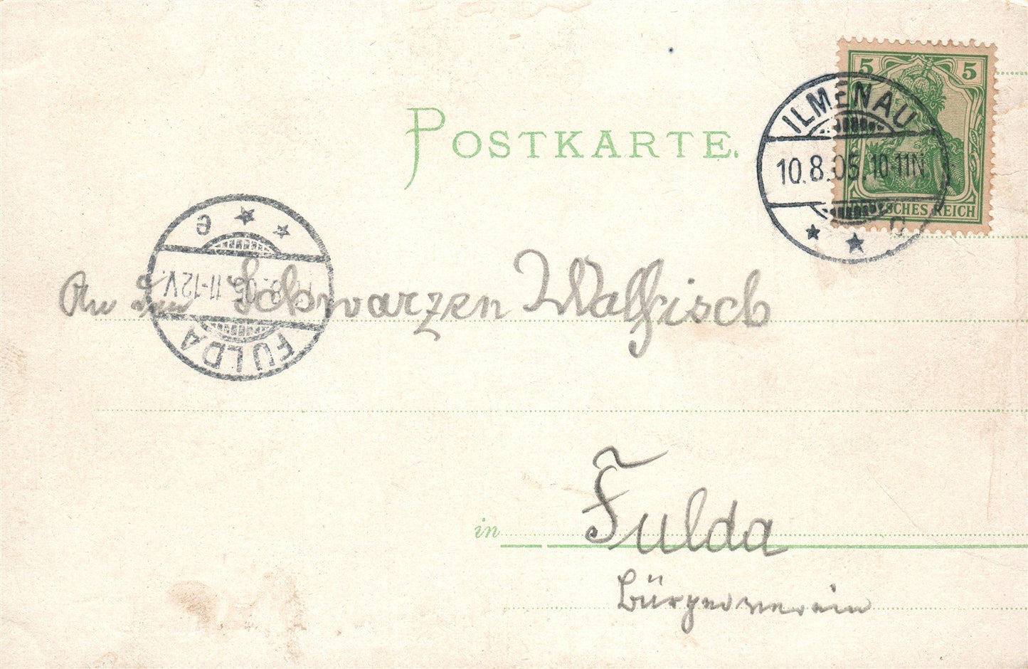 GERMANY ILMENAU GOETHEHAUSCHEN ANTIQUE POSTCARD