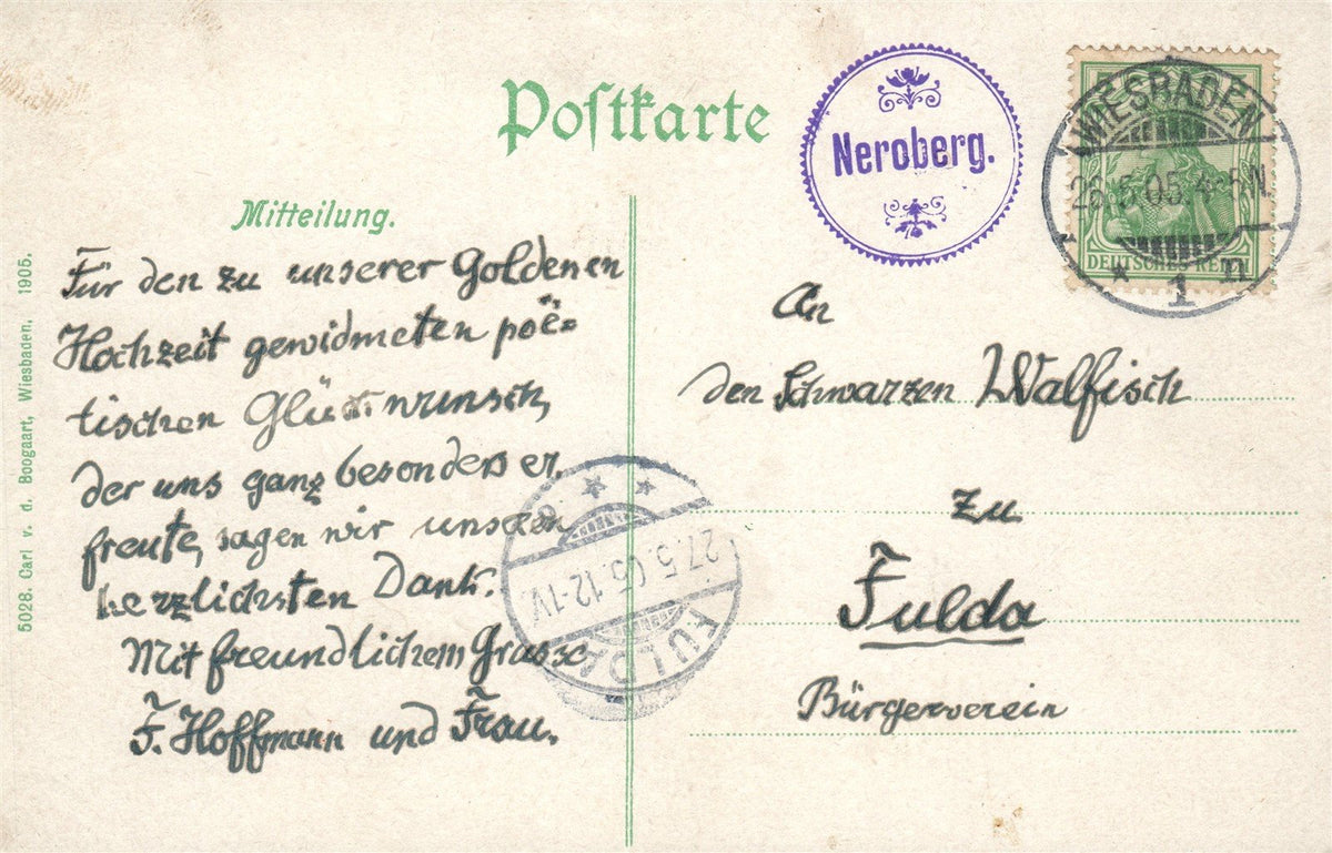 GERMANY WIESBADEN GREEK CHURCH ANTIQUE POSTCARD