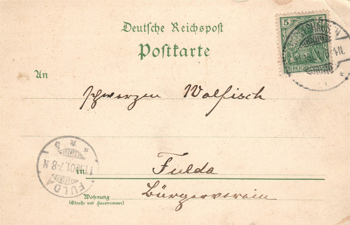 GERMANY HERLESHAUSEN ANTIQUE POSTCARD