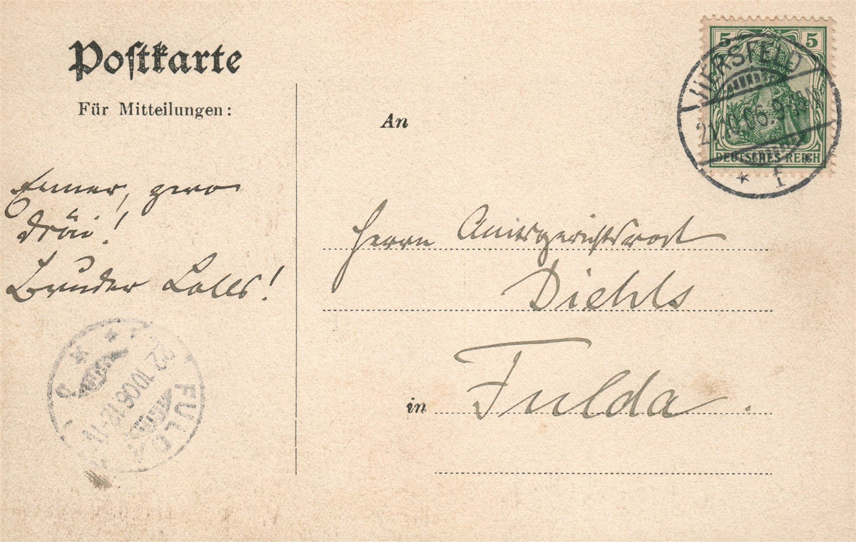 GERMANY LULLUSFEST in SERSFELD ANTIQUE POSTCARD