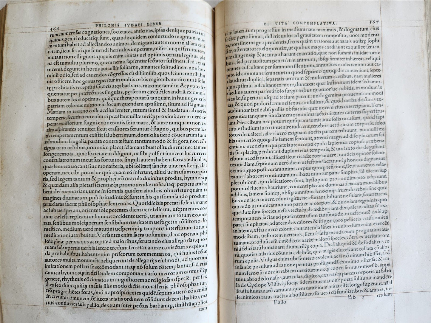 1561 PHILO OF ALEXANDRIA Judaica FOLIO antique Philonis Iudaei Scriptoris