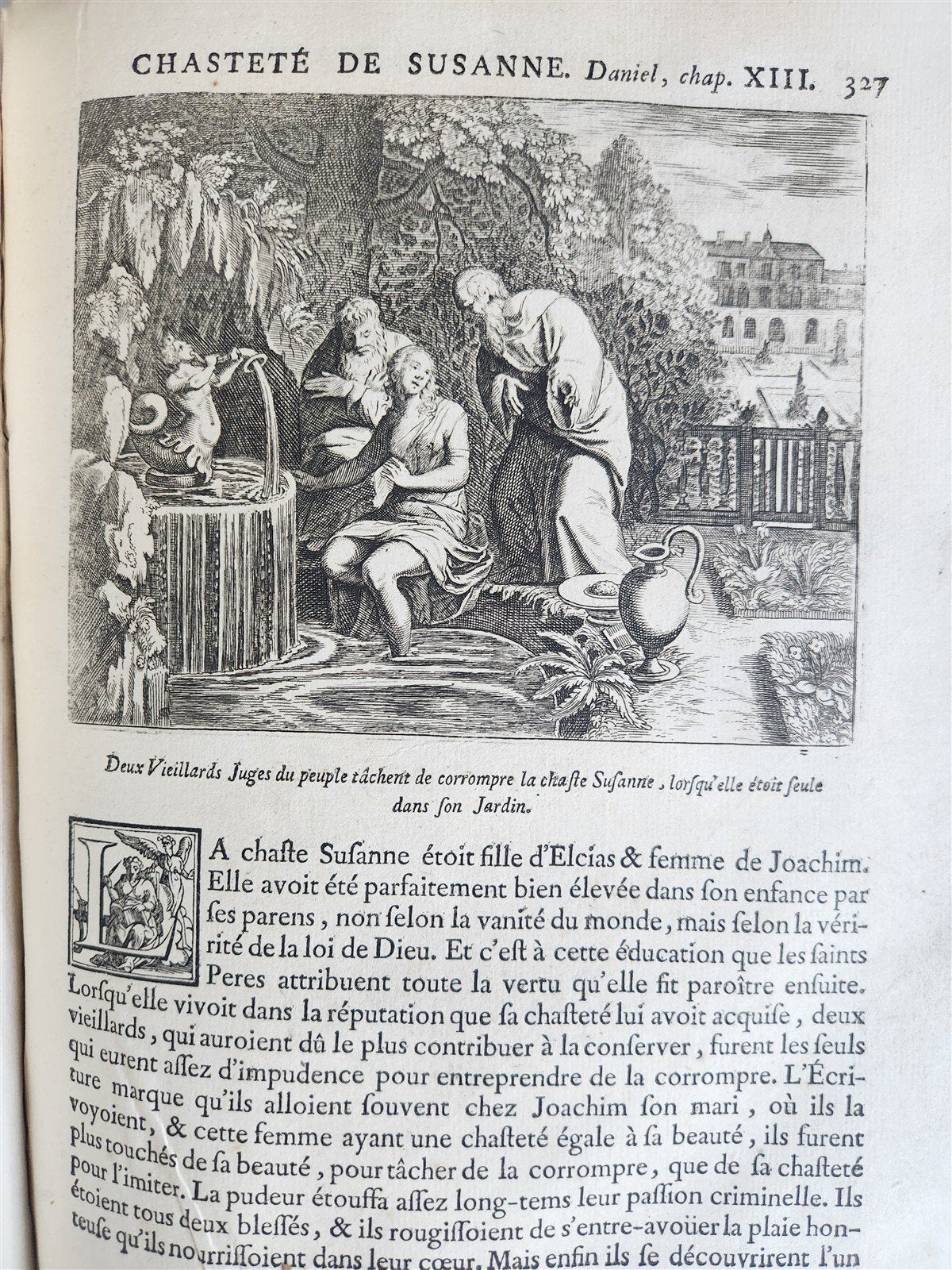 1752 PICTURE BIBLE antique History of Old & New Testaments ILLUSTRATED in French