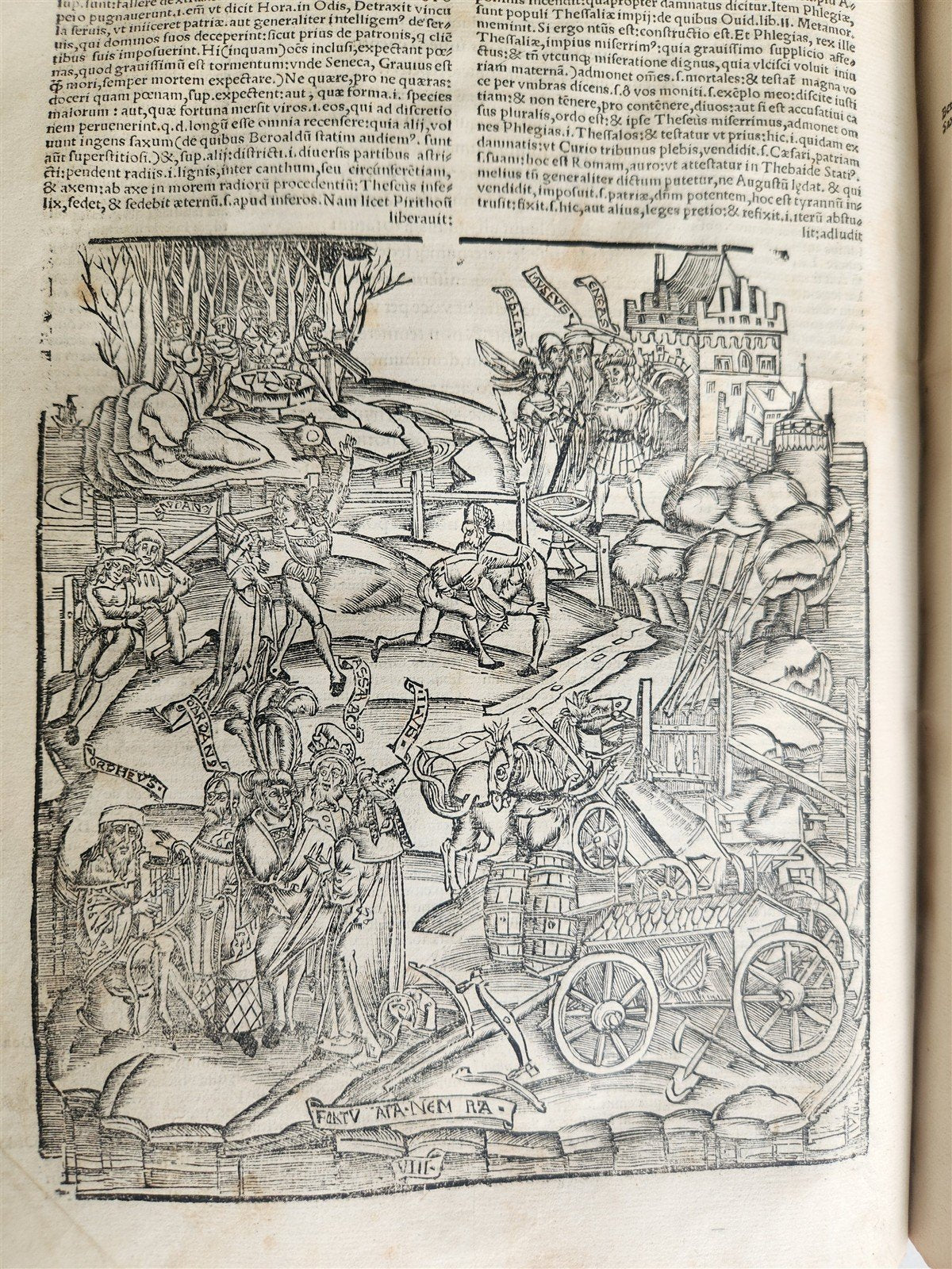 1529 POST-INCUNABULA Aeneis virgiliana w/ AMAZING 110 ENGRAVINGS antique VELLUM