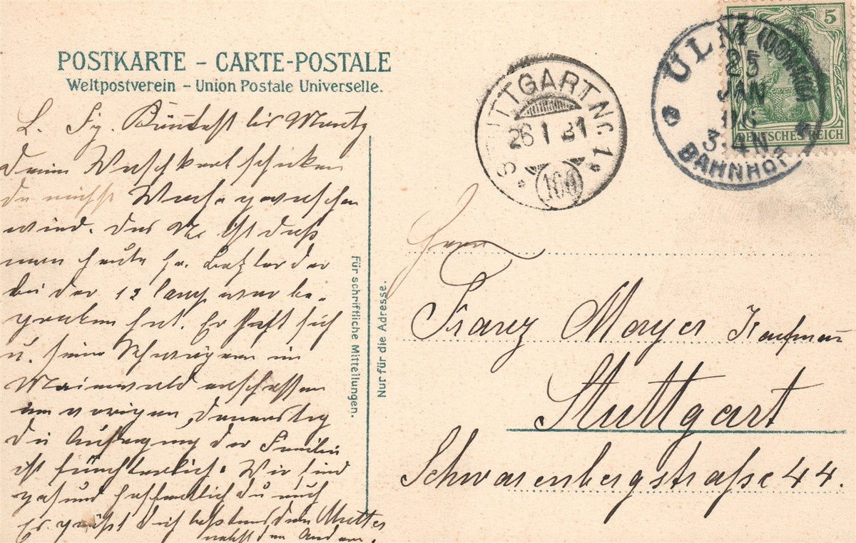 GERMANY WURTTEMBERG ROYALTY ANTIQUE POSTCARD