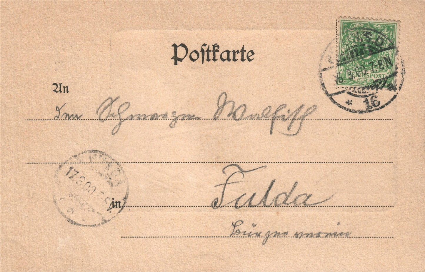 GERMANY GRUSS AUS BERLIN FRIEDRICHSBRUCKE BRIDGE ANTIQUE POSTCARD