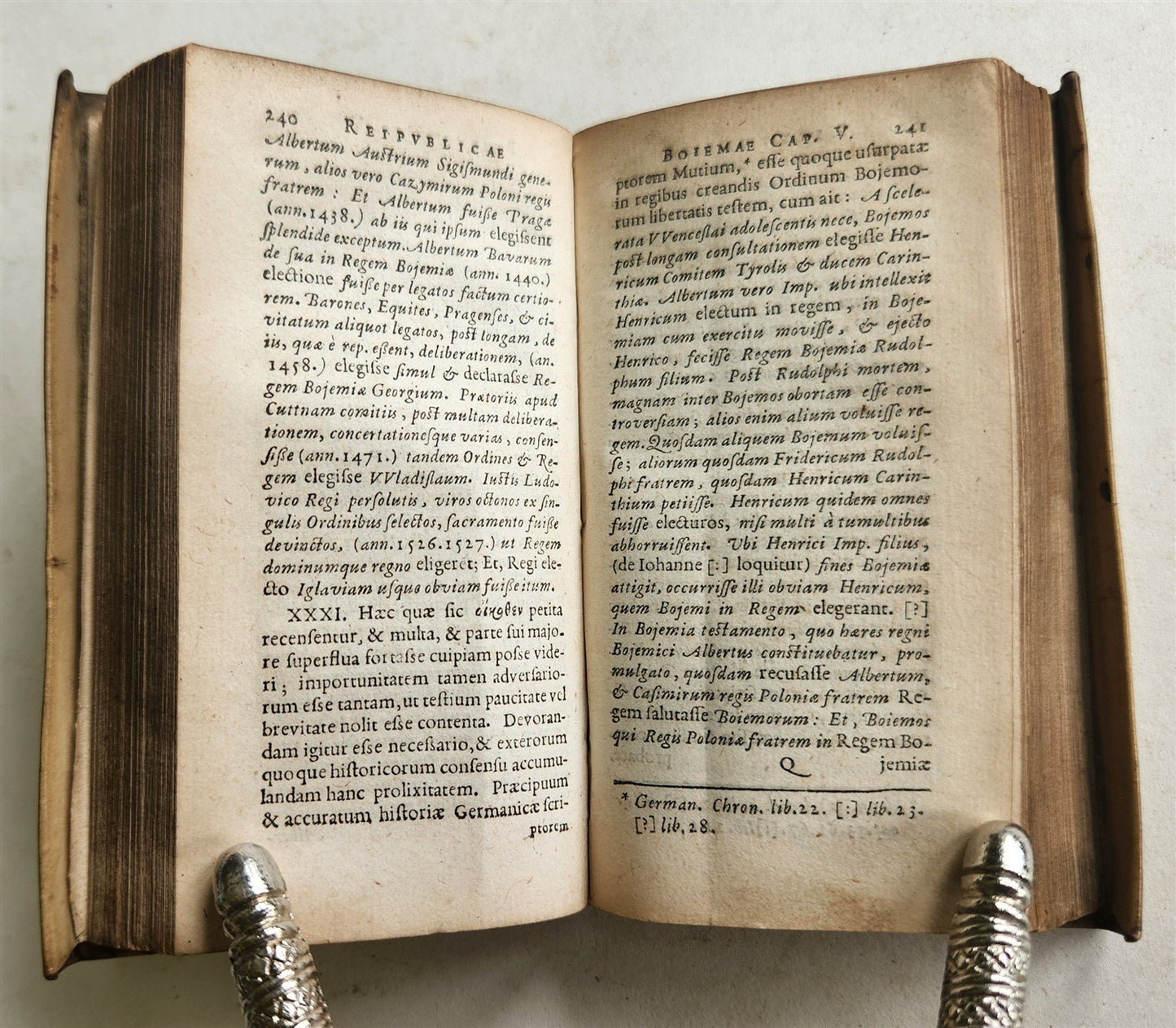 1634 RESPUBLICA BOHEMIAE by Pavel Stransky CZECH REPUBLIC antique VELLUM BINDING