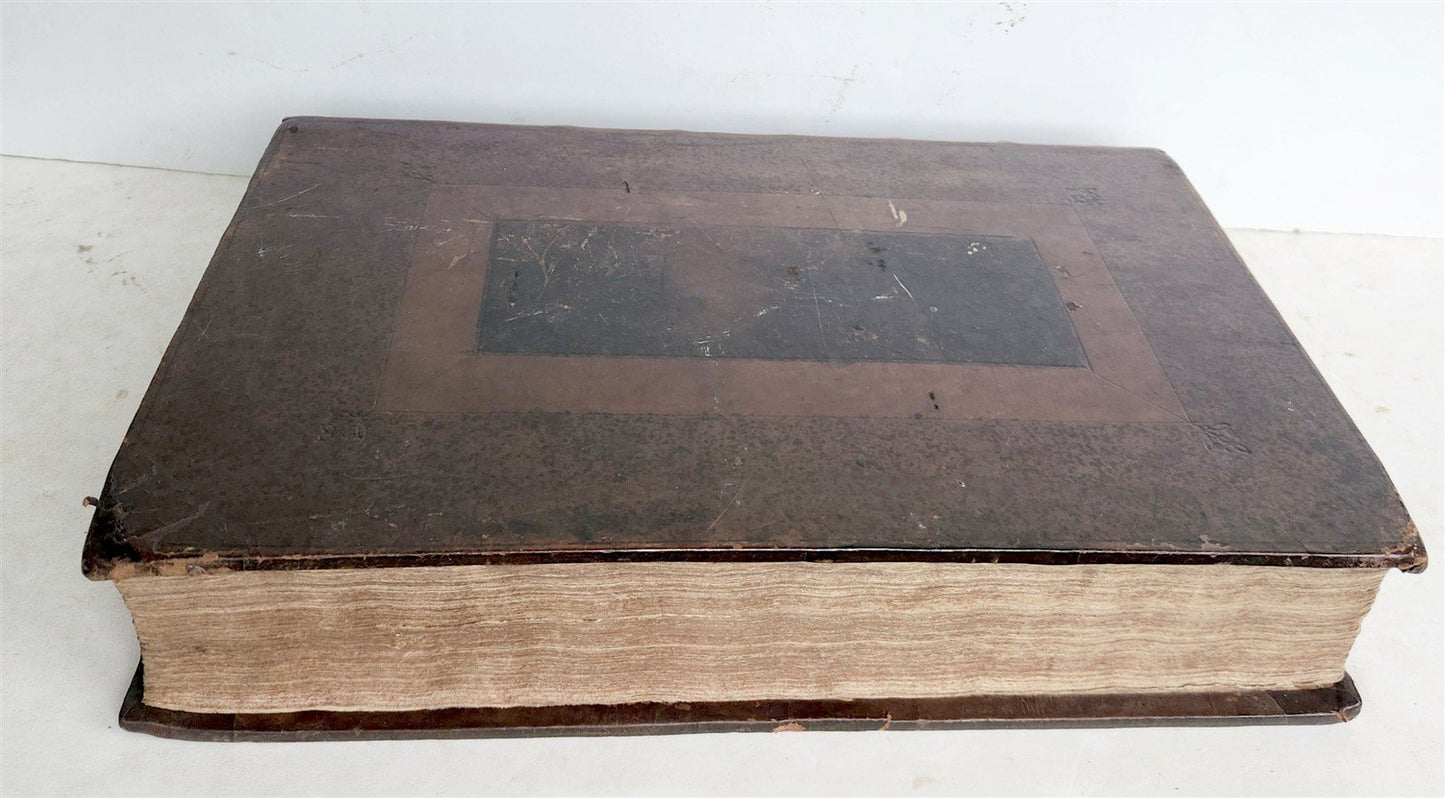 1696 BIBLE in ENGLISH antique MASSIVE FOLIO w/ BOOK OF COMMON PRAYER
