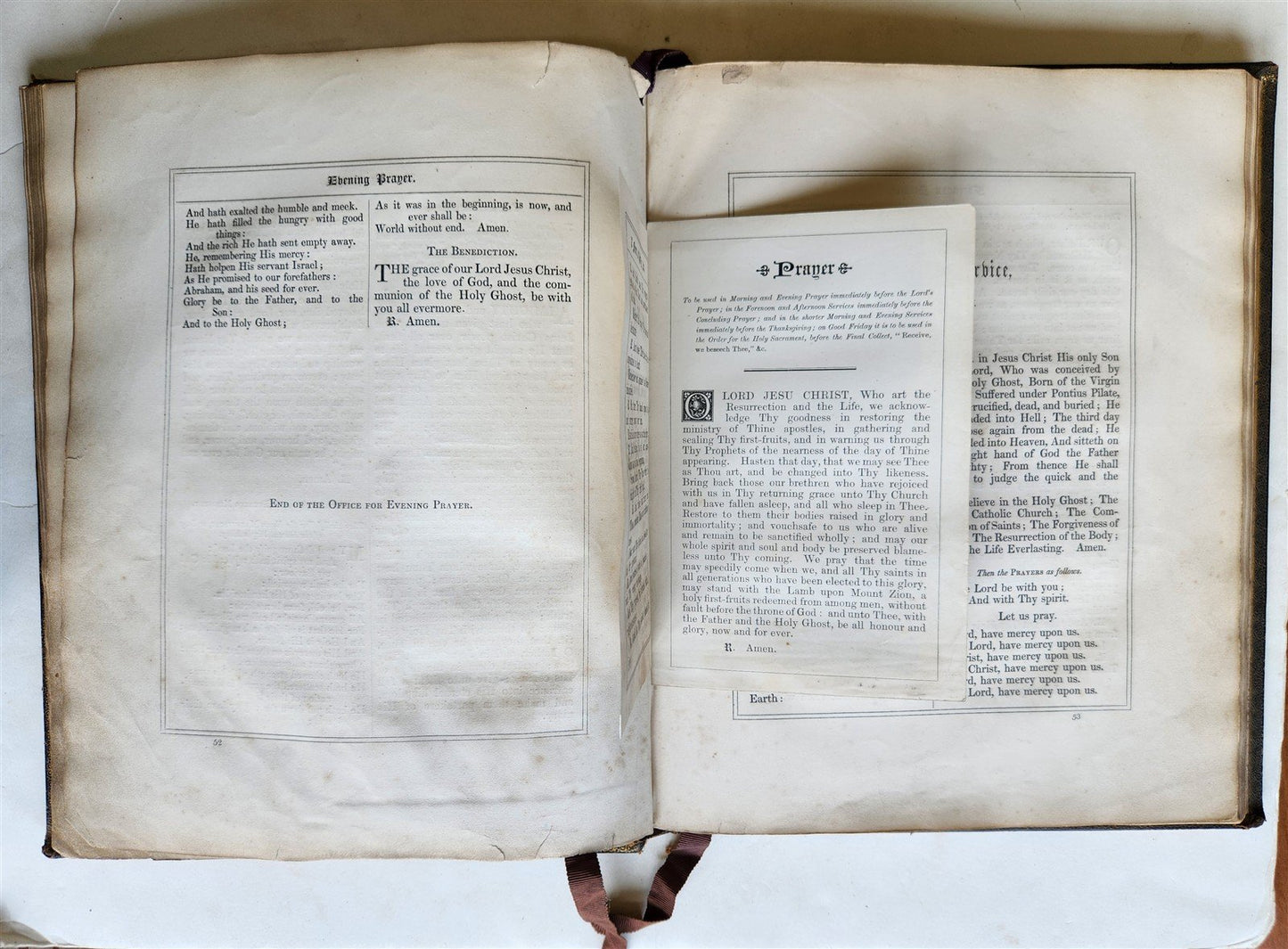 1853 LITURGY and OTHER DIVINE OFFICES of the CHURCH antique FOLIO