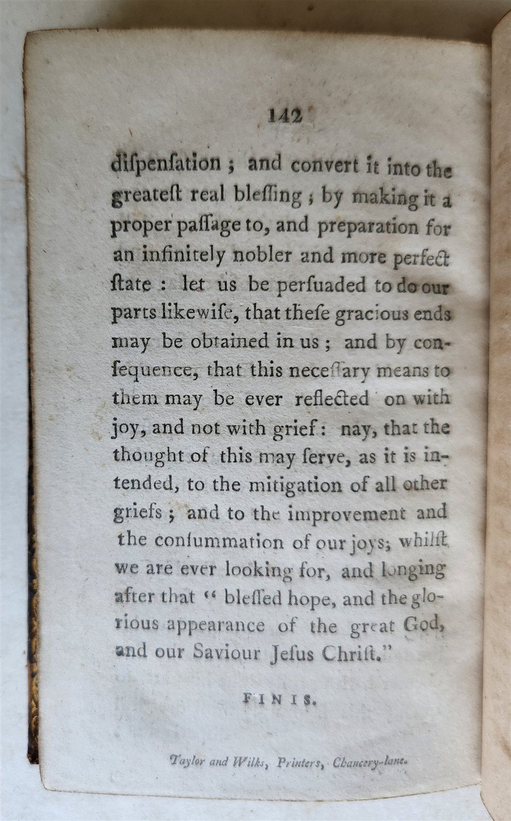 1803 LIFE of CHRIST w/ESSAY on NATURE & END of DEATH antique