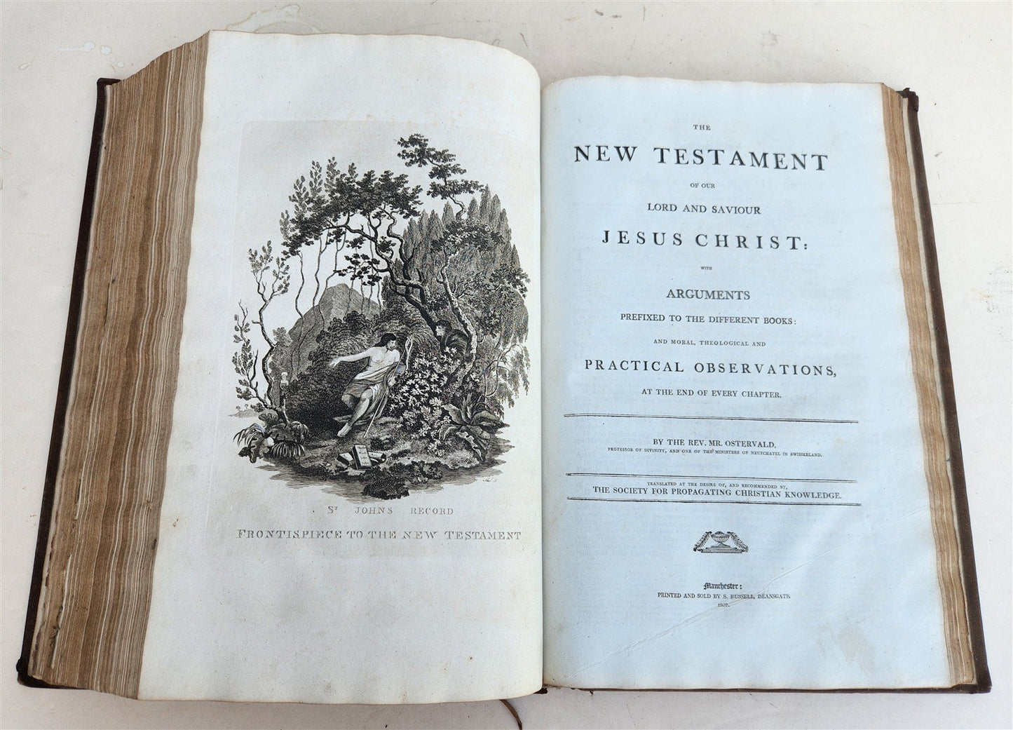 1797 BIBLE in ENGLISH OLD & NEW TESTAMENT antique ILLUSTRATED MASSIVE FOLIO