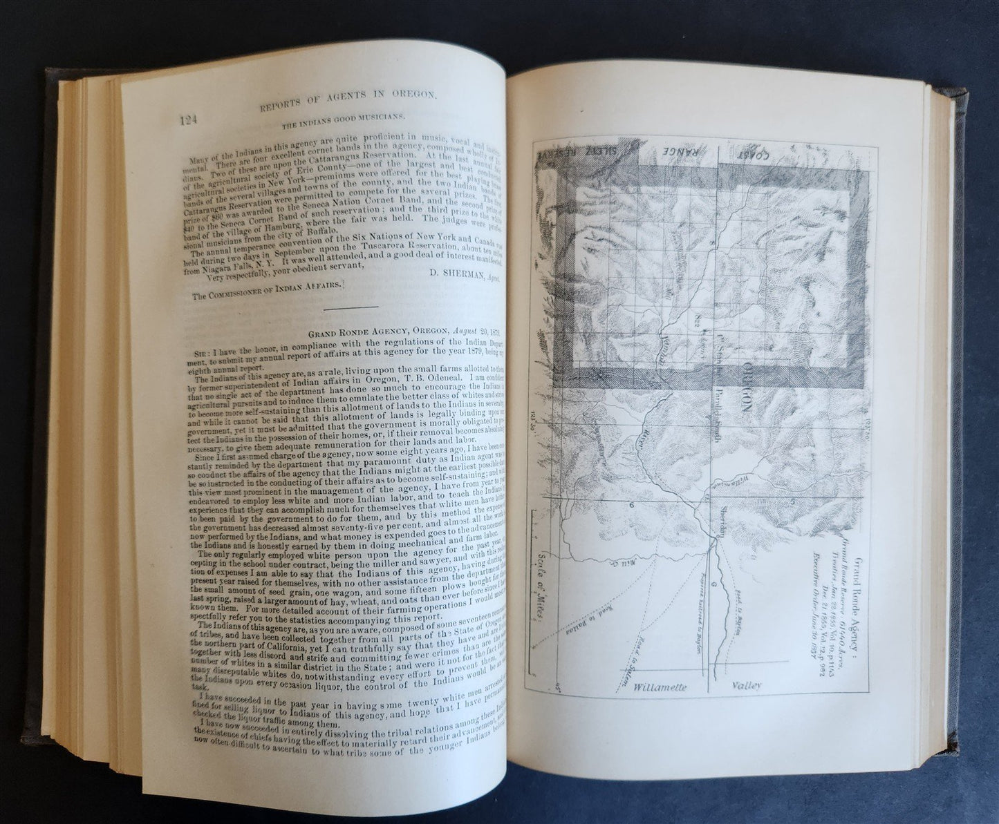 1879 REPORT of COMMISSIONER OF INDIAN AFFAIRS antique w/ MAPS of RESERVATIONS