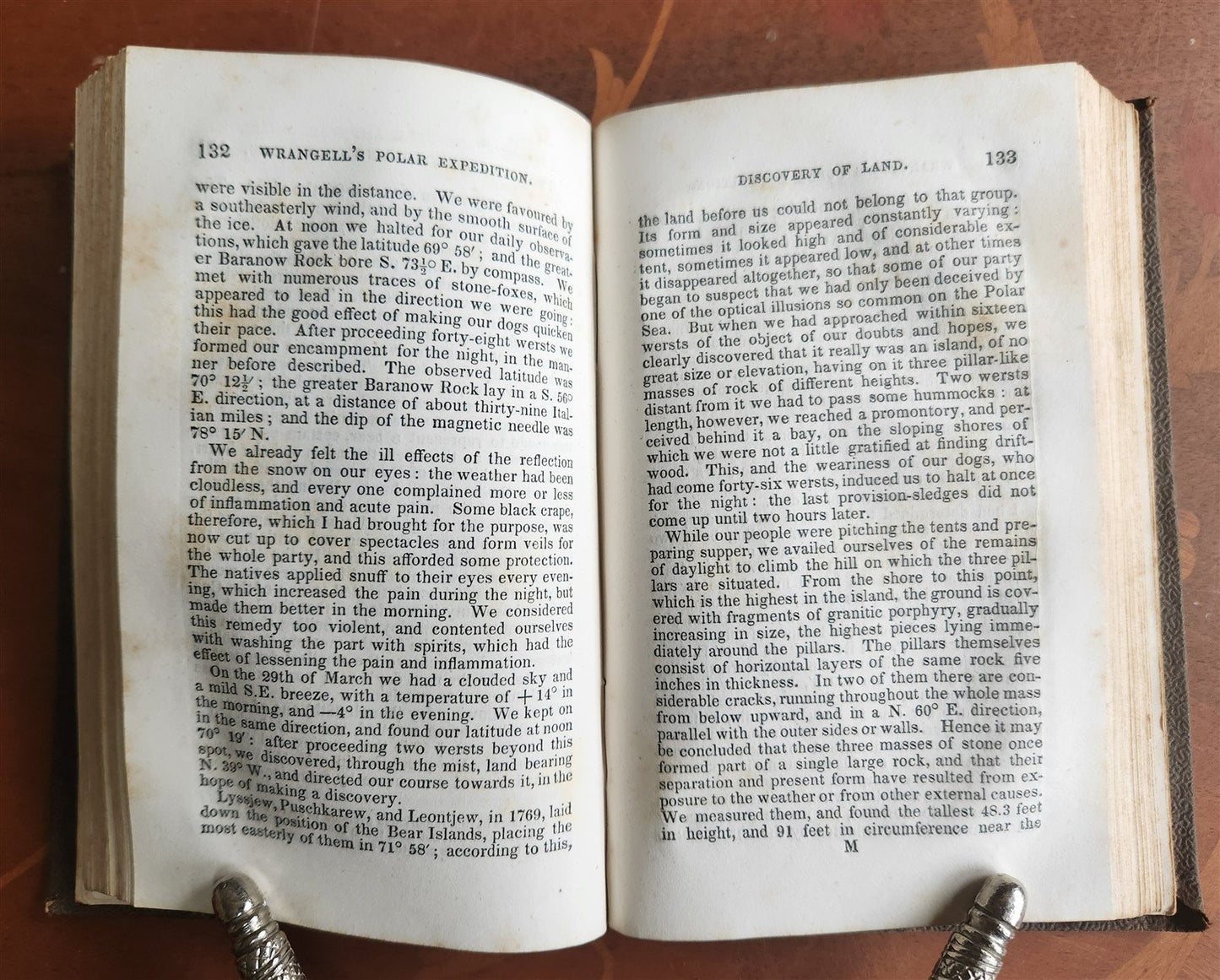 1841 EXPEDITION to POLAR SEA in 1820-1823 by RUSSIAN ADMIRAL F. WRANGELL antique