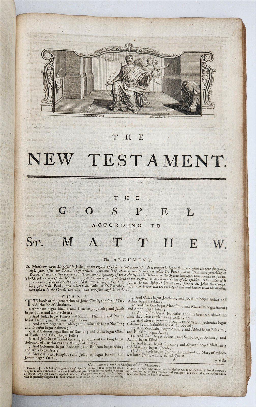 1771 BIBLE in ENGLISH ILLUSTRATED antique FOLIO by Samuel Newton
