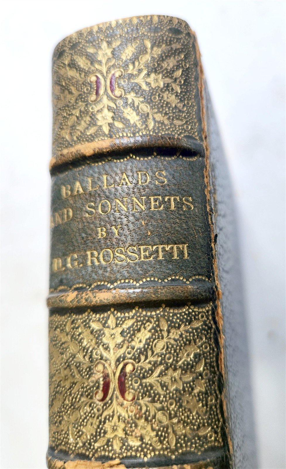 1881 BALLADS SONNETS by DANTE GABRIEL ROSETTI SIGNED BINDING ZAEHNSDORF antique