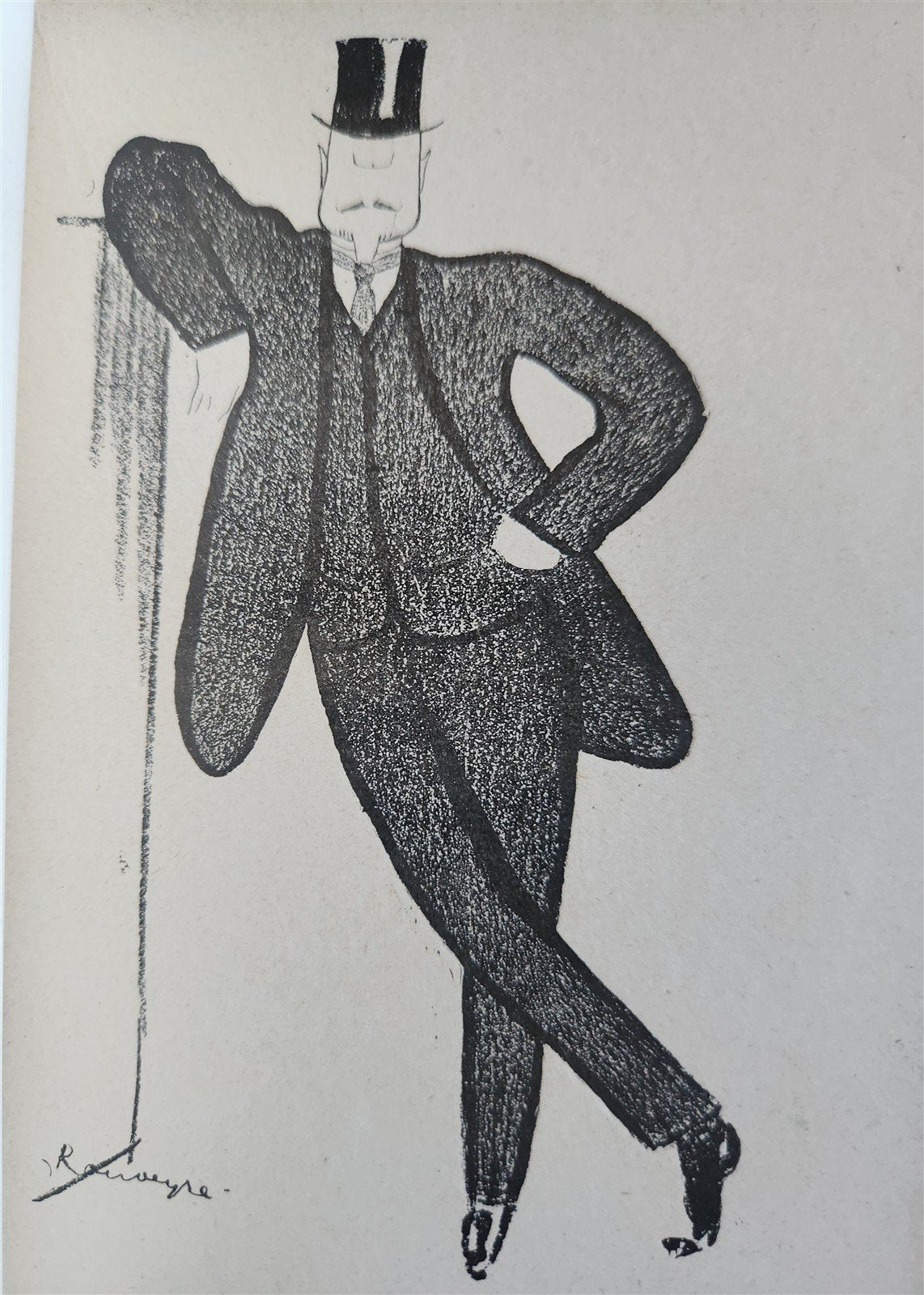 1906 FRENCH CARICATURE ALBUM antique LA DESSINS COMEDIE-FRANCAISE de ROUVEYRE