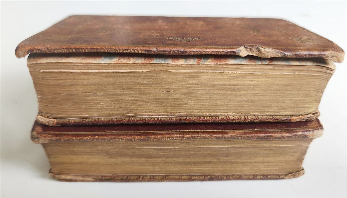 1658 BIBLE in ENGLISH OLD and NEW TESTAMENTS antique 2 VOLUMES
