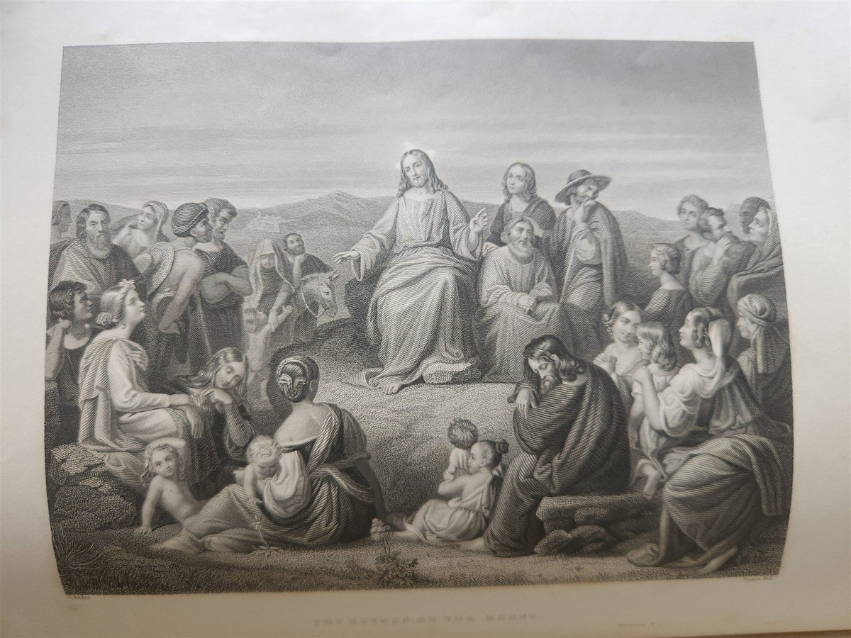 1869 IMPERIAL FAMILY BIBLE in ENGLISH OLD and NEW TESTAMENTS antique ILLUSTRATED