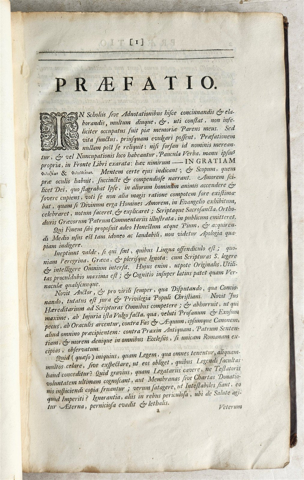 1703 BIBLE in GREEK NEW TESTAMENT antique ILLUSTRATED FOLIO