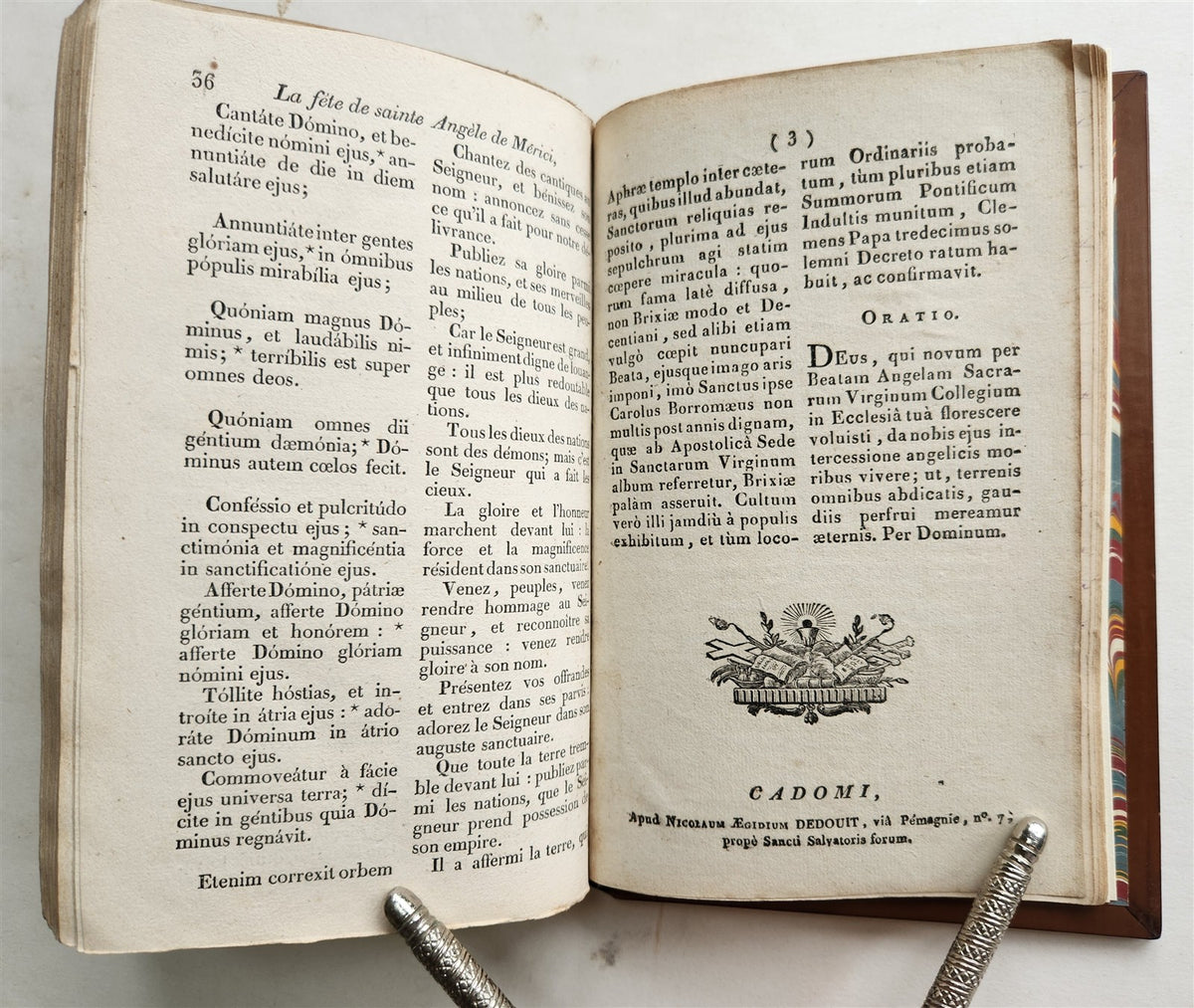 1687 BREVIARIUM in LATIN antique ILLUSTRATED Breviaire tire du romain