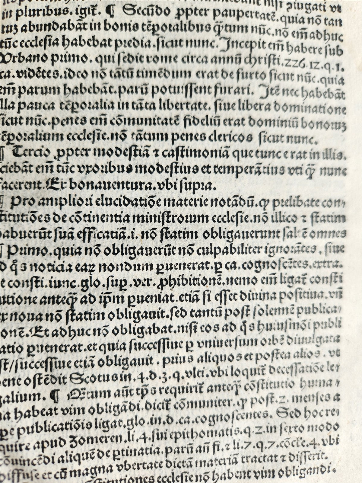 1510 POST INCUNABULA antique WHETHER POPE CAN DISPENCE A PRIEST TO GET MARRIED