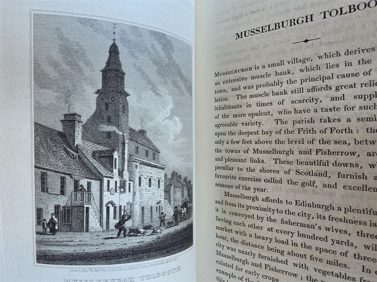 1820 VIEWS of EDINBURGH and its Vicinity antique ILLUSTRATED 2 VOLUMES