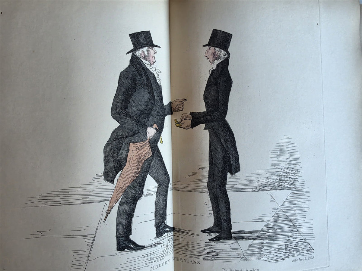 1882 MODERN ATHENIANS Portraits of Citizens of EDINBURGH antique ILLUSTRATED